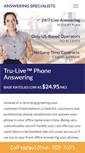 Mobile Screenshot of answeringspecialists.com